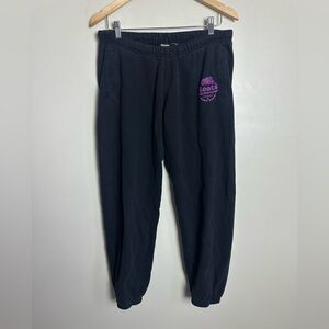 Roots Size M Gray Joggers with Pink Logo